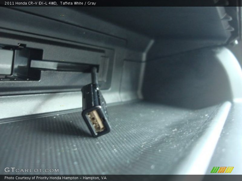 Taffeta White / Gray 2011 Honda CR-V EX-L 4WD