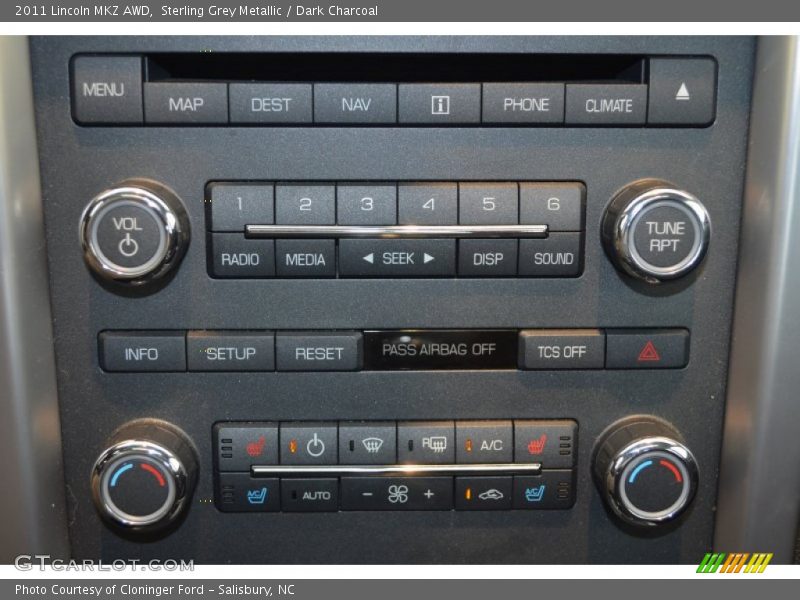 Sterling Grey Metallic / Dark Charcoal 2011 Lincoln MKZ AWD