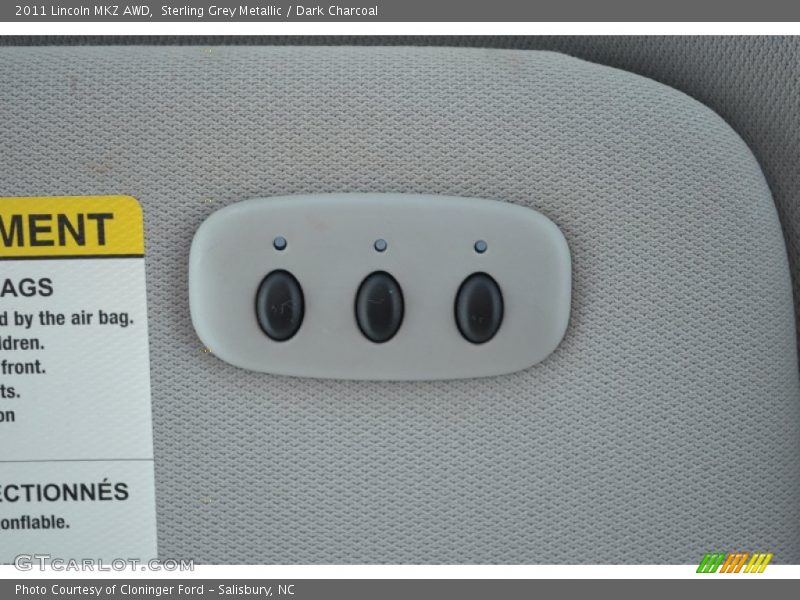 Sterling Grey Metallic / Dark Charcoal 2011 Lincoln MKZ AWD