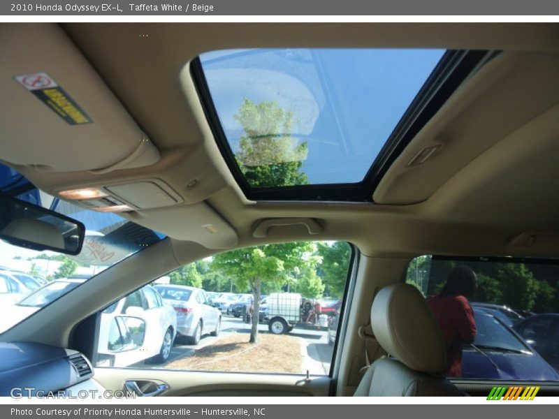 Taffeta White / Beige 2010 Honda Odyssey EX-L