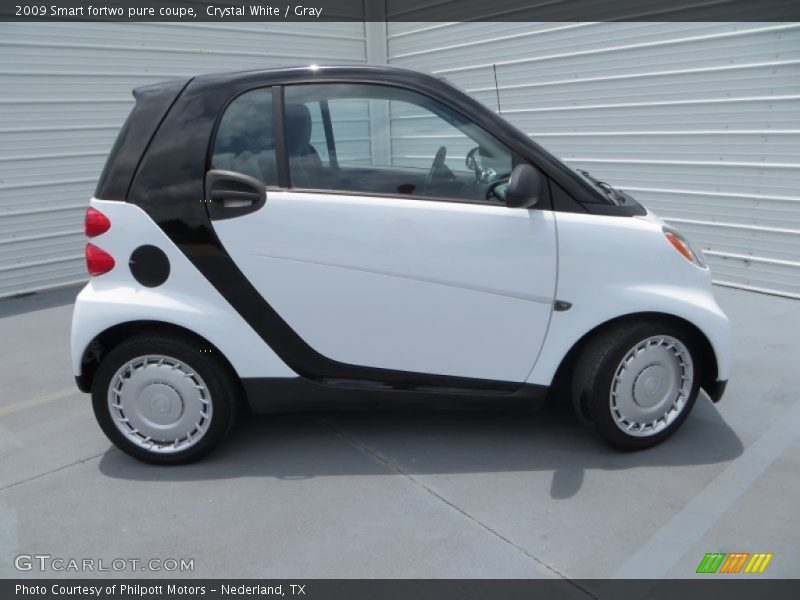 Crystal White / Gray 2009 Smart fortwo pure coupe