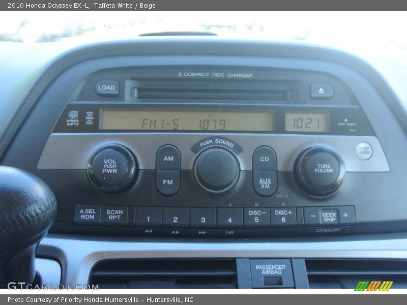 Taffeta White / Beige 2010 Honda Odyssey EX-L