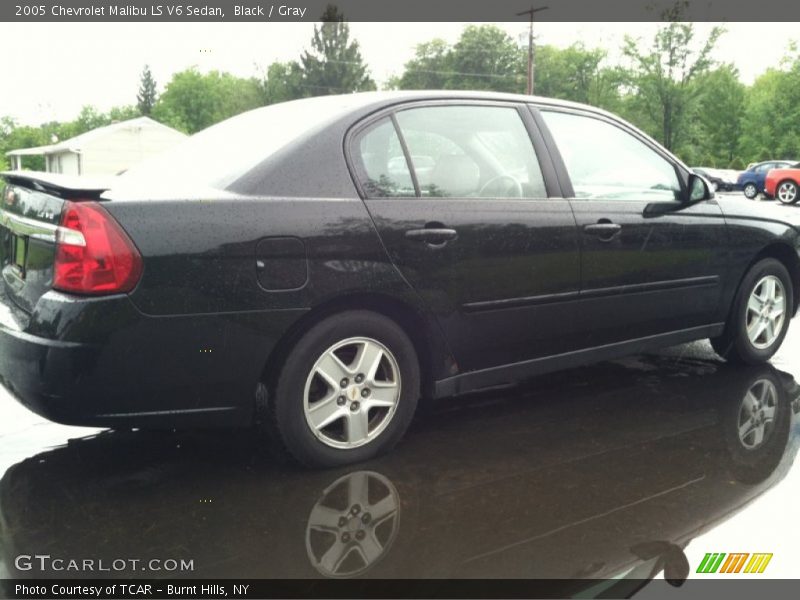 Black / Gray 2005 Chevrolet Malibu LS V6 Sedan