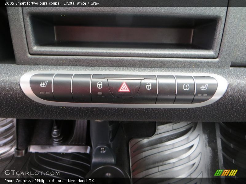 Controls of 2009 fortwo pure coupe