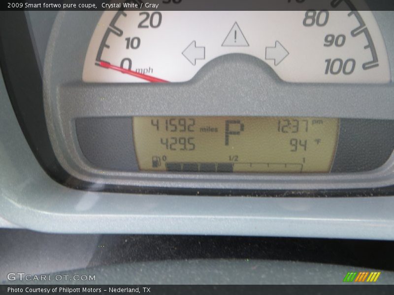 Crystal White / Gray 2009 Smart fortwo pure coupe
