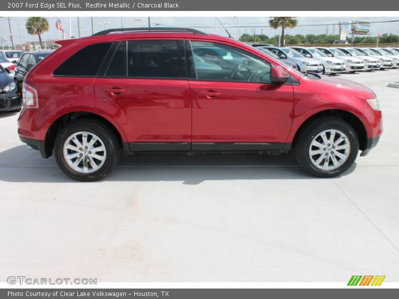 Redfire Metallic / Charcoal Black 2007 Ford Edge SEL Plus