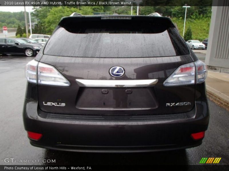 Truffle Brown Mica / Black/Brown Walnut 2010 Lexus RX 450h AWD Hybrid