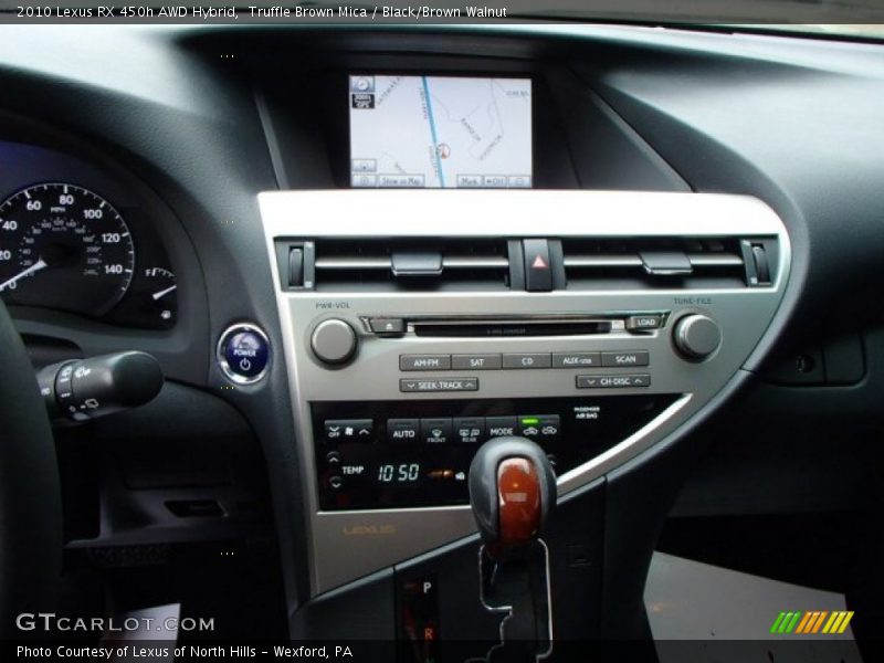 Truffle Brown Mica / Black/Brown Walnut 2010 Lexus RX 450h AWD Hybrid