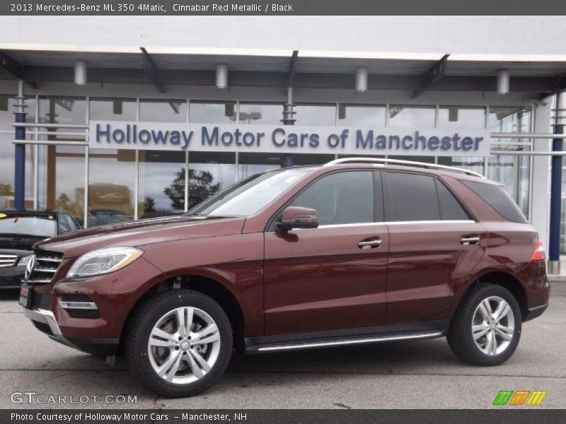 Cinnabar Red Metallic / Black 2013 Mercedes-Benz ML 350 4Matic