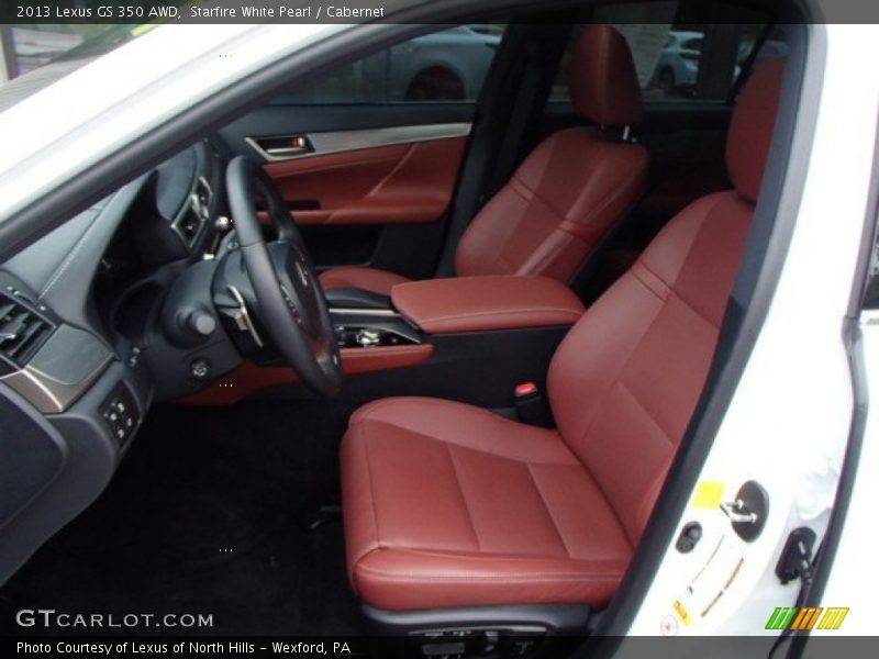 Front Seat of 2013 GS 350 AWD