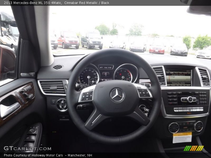 Cinnabar Red Metallic / Black 2013 Mercedes-Benz ML 350 4Matic