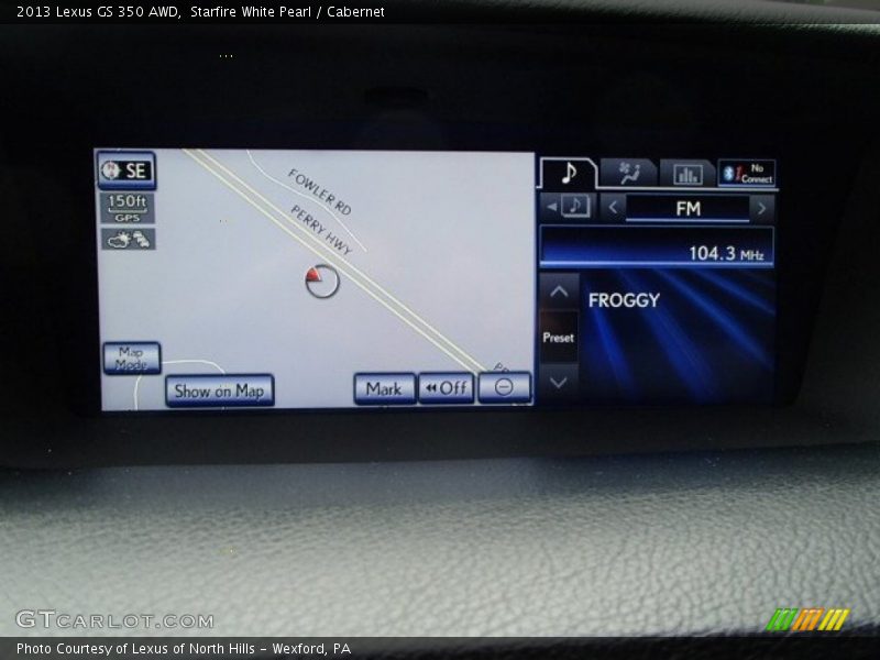 Navigation of 2013 GS 350 AWD