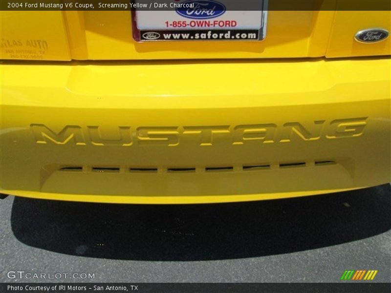 Screaming Yellow / Dark Charcoal 2004 Ford Mustang V6 Coupe