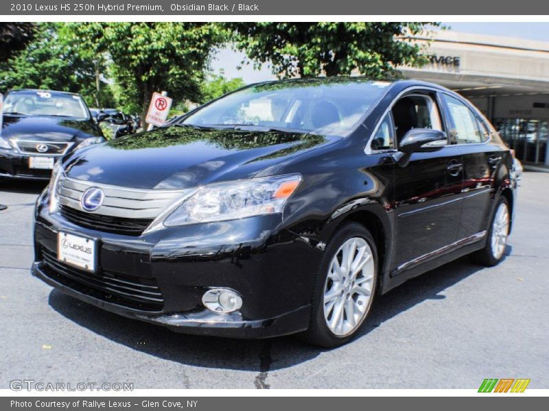 Obsidian Black / Black 2010 Lexus HS 250h Hybrid Premium