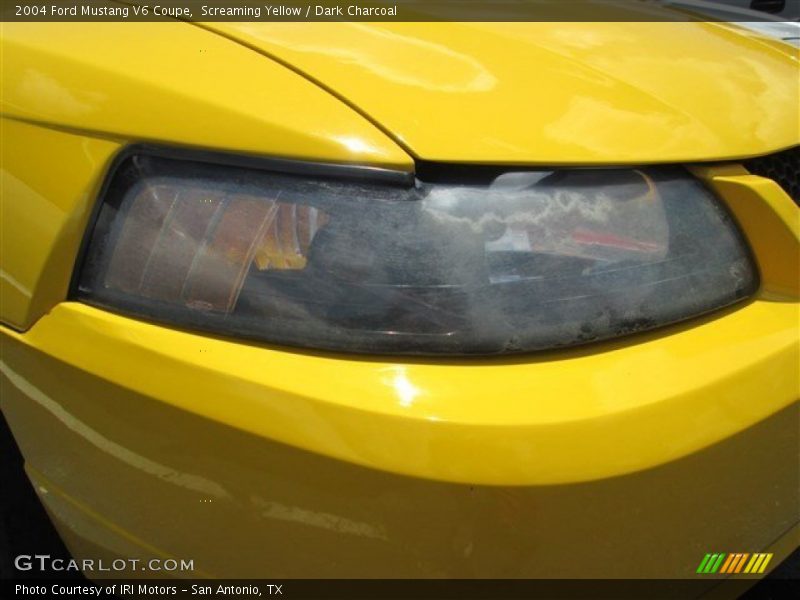 Screaming Yellow / Dark Charcoal 2004 Ford Mustang V6 Coupe