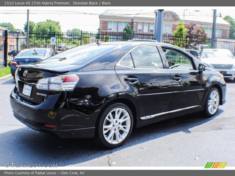 Obsidian Black / Black 2010 Lexus HS 250h Hybrid Premium