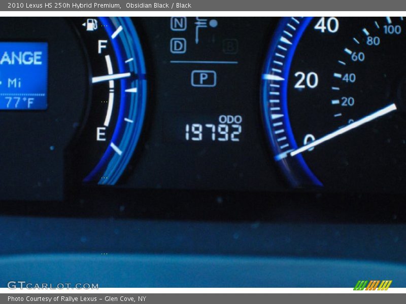 Obsidian Black / Black 2010 Lexus HS 250h Hybrid Premium
