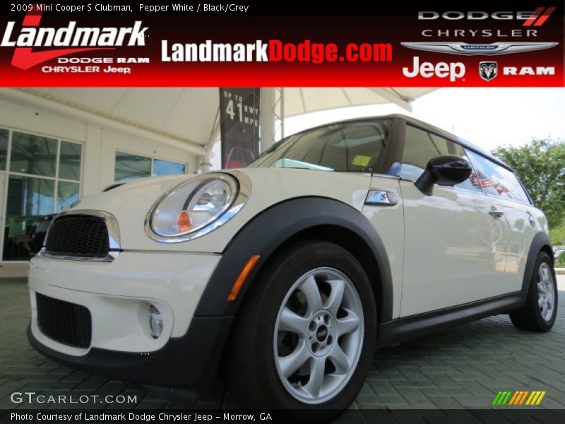 Pepper White / Black/Grey 2009 Mini Cooper S Clubman