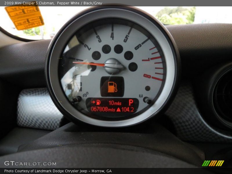 Pepper White / Black/Grey 2009 Mini Cooper S Clubman
