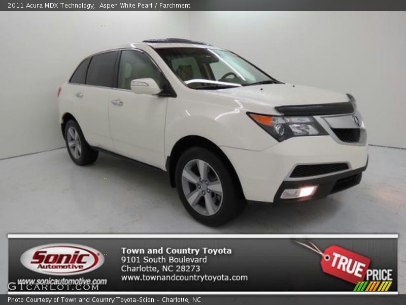 Aspen White Pearl / Parchment 2011 Acura MDX Technology