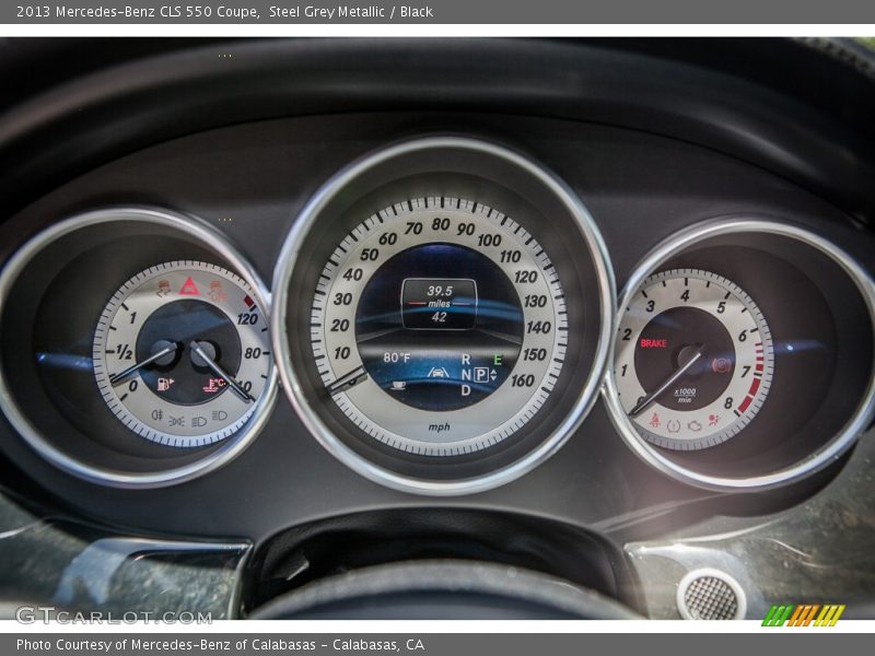 Steel Grey Metallic / Black 2013 Mercedes-Benz CLS 550 Coupe