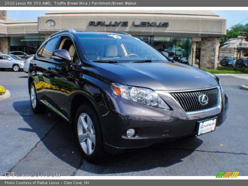 Truffle Brown Mica / Parchment/Brown Walnut 2010 Lexus RX 350 AWD