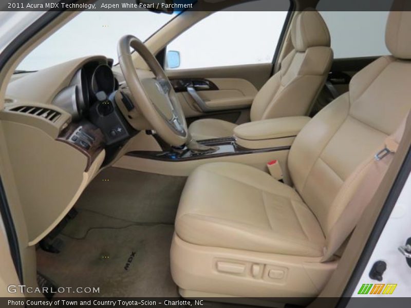 Front Seat of 2011 MDX Technology