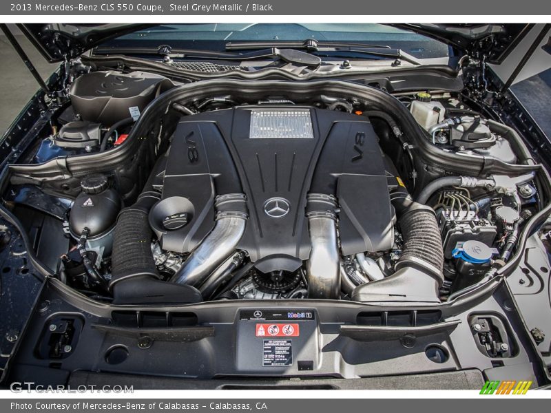 Steel Grey Metallic / Black 2013 Mercedes-Benz CLS 550 Coupe