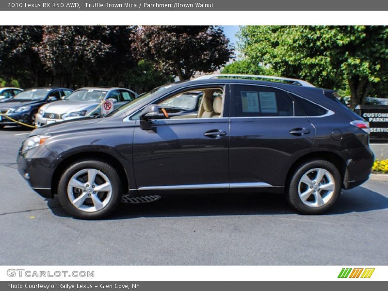 Truffle Brown Mica / Parchment/Brown Walnut 2010 Lexus RX 350 AWD