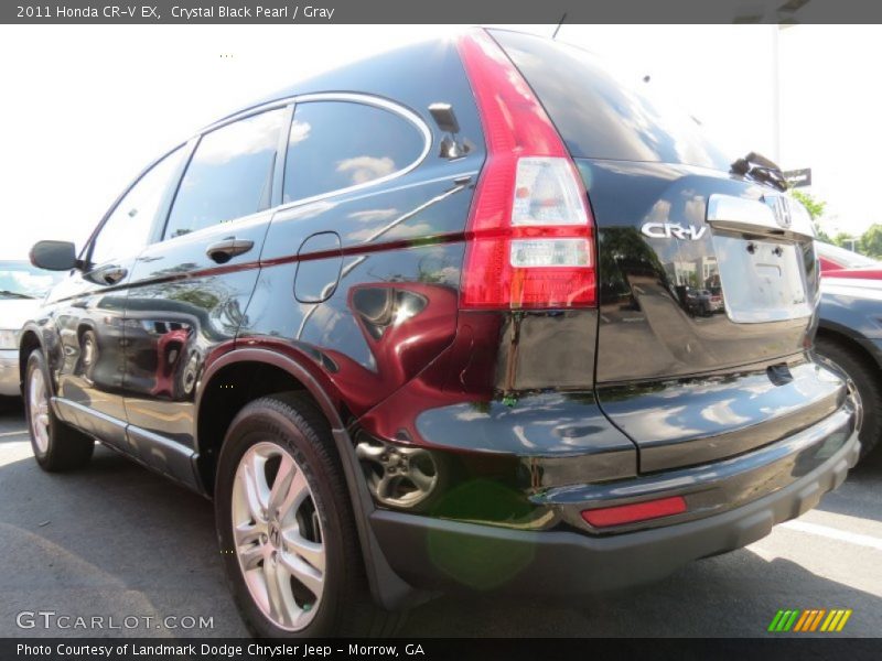Crystal Black Pearl / Gray 2011 Honda CR-V EX