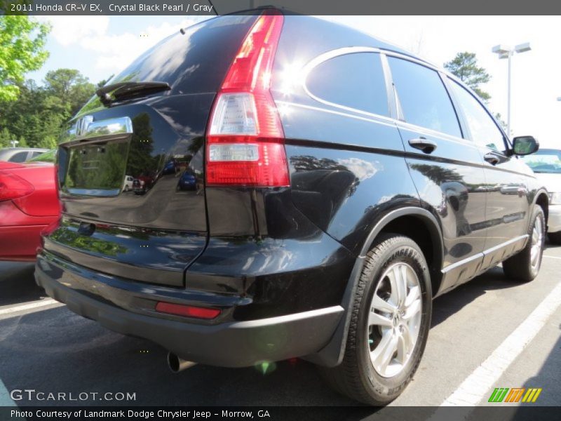 Crystal Black Pearl / Gray 2011 Honda CR-V EX