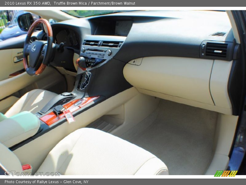 Truffle Brown Mica / Parchment/Brown Walnut 2010 Lexus RX 350 AWD