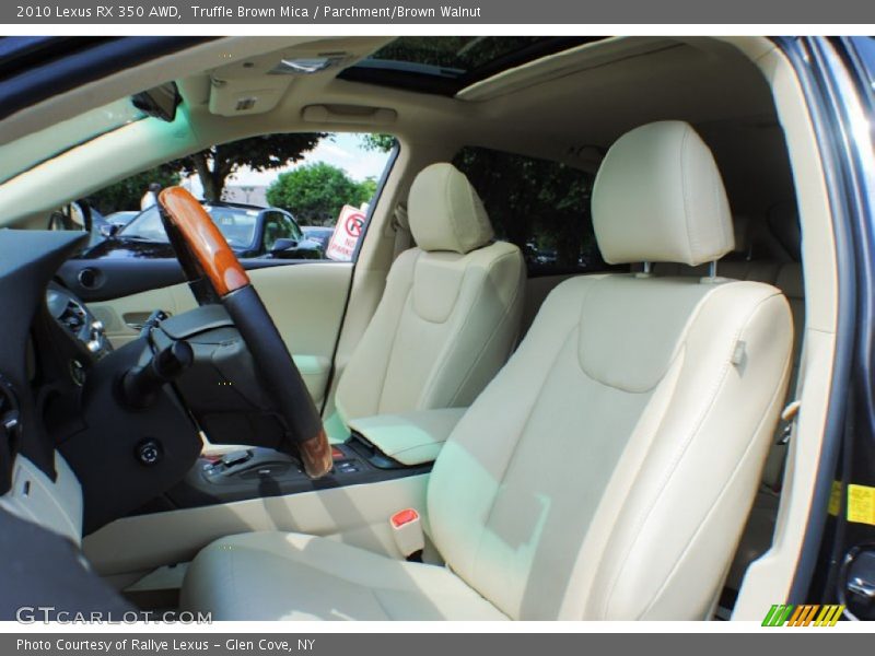 Truffle Brown Mica / Parchment/Brown Walnut 2010 Lexus RX 350 AWD