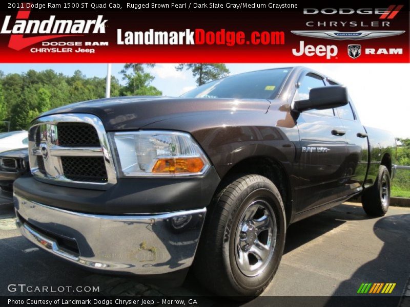 Rugged Brown Pearl / Dark Slate Gray/Medium Graystone 2011 Dodge Ram 1500 ST Quad Cab