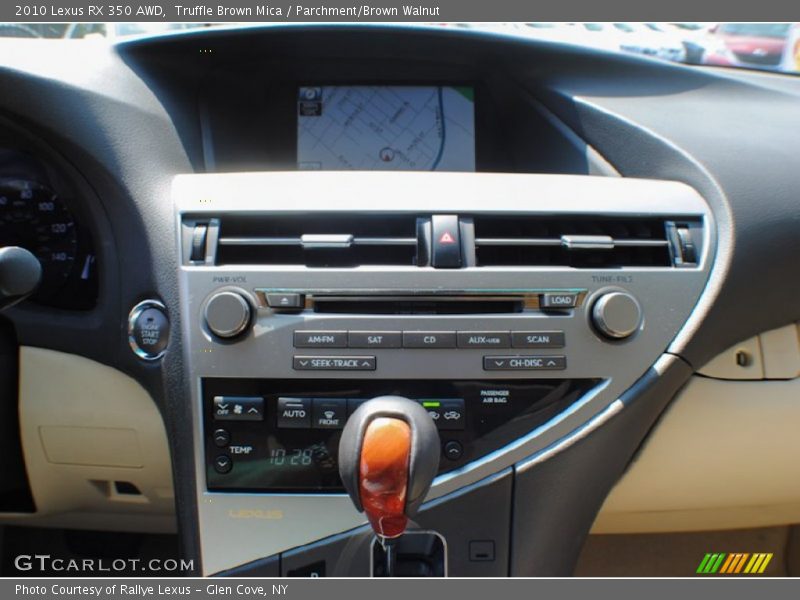 Truffle Brown Mica / Parchment/Brown Walnut 2010 Lexus RX 350 AWD