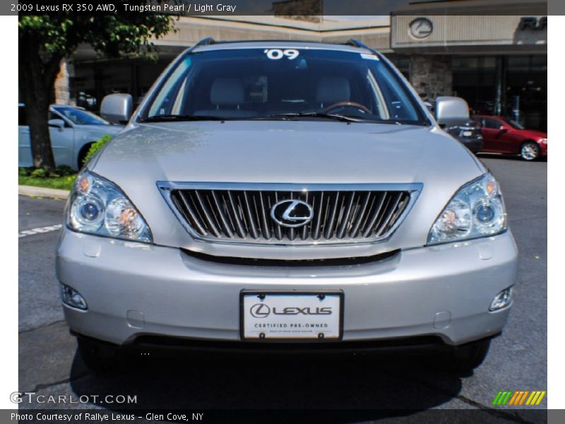 Tungsten Pearl / Light Gray 2009 Lexus RX 350 AWD