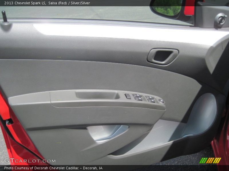 Salsa (Red) / Silver/Silver 2013 Chevrolet Spark LS