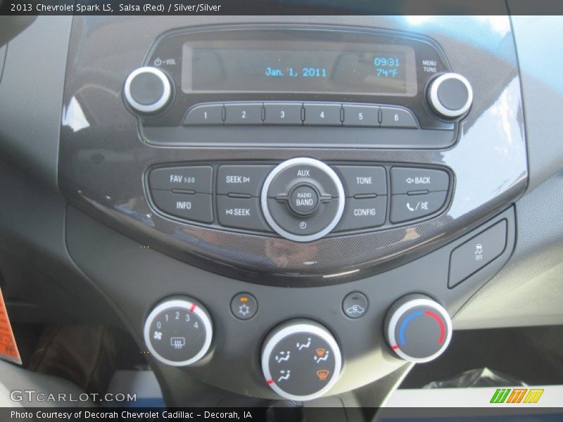 Salsa (Red) / Silver/Silver 2013 Chevrolet Spark LS