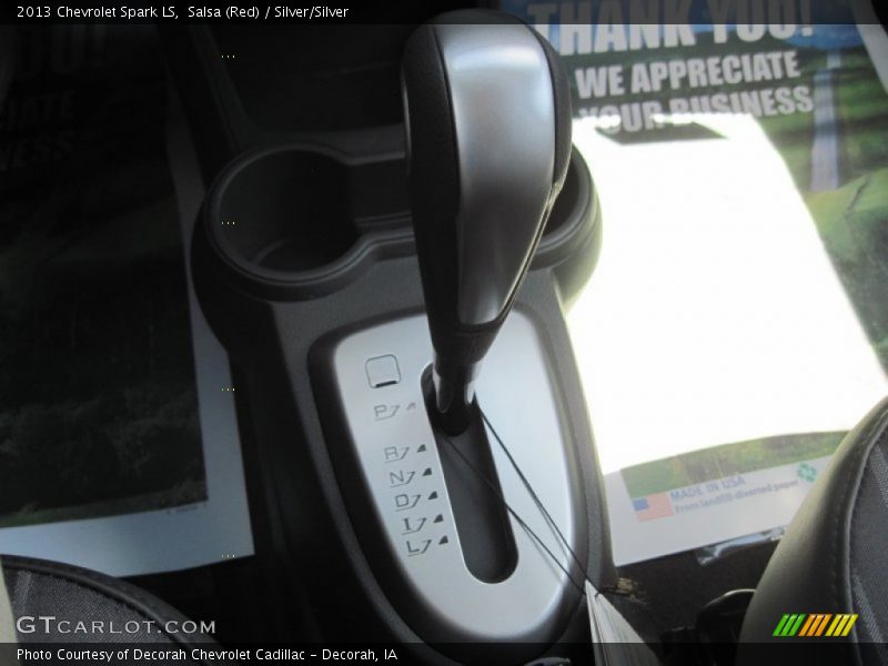 Salsa (Red) / Silver/Silver 2013 Chevrolet Spark LS