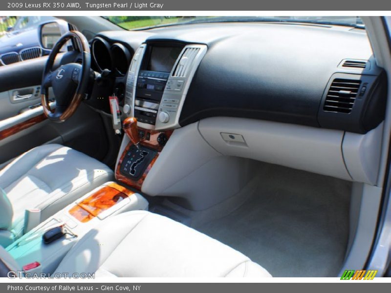 Tungsten Pearl / Light Gray 2009 Lexus RX 350 AWD