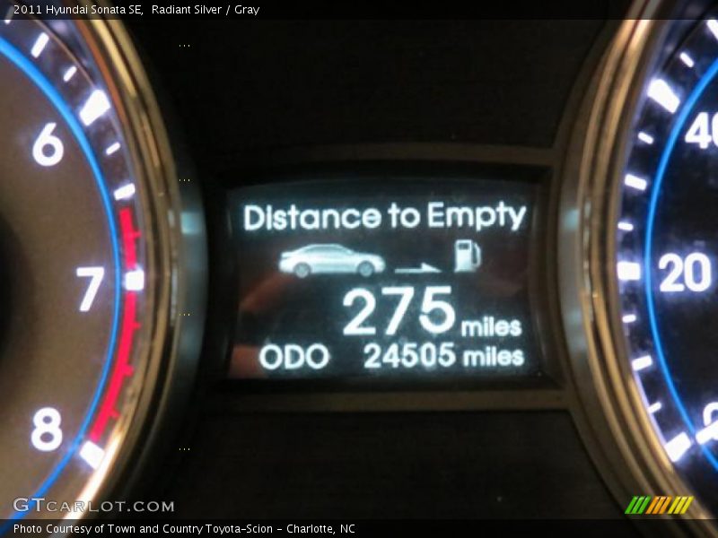 Radiant Silver / Gray 2011 Hyundai Sonata SE