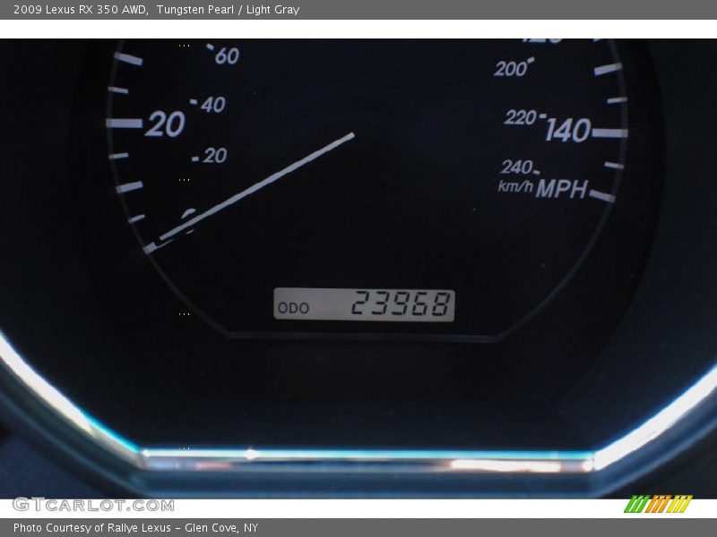 Tungsten Pearl / Light Gray 2009 Lexus RX 350 AWD
