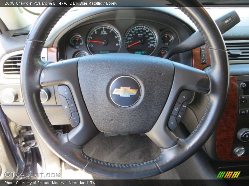 Dark Blue Metallic / Ebony 2008 Chevrolet Avalanche LT 4x4