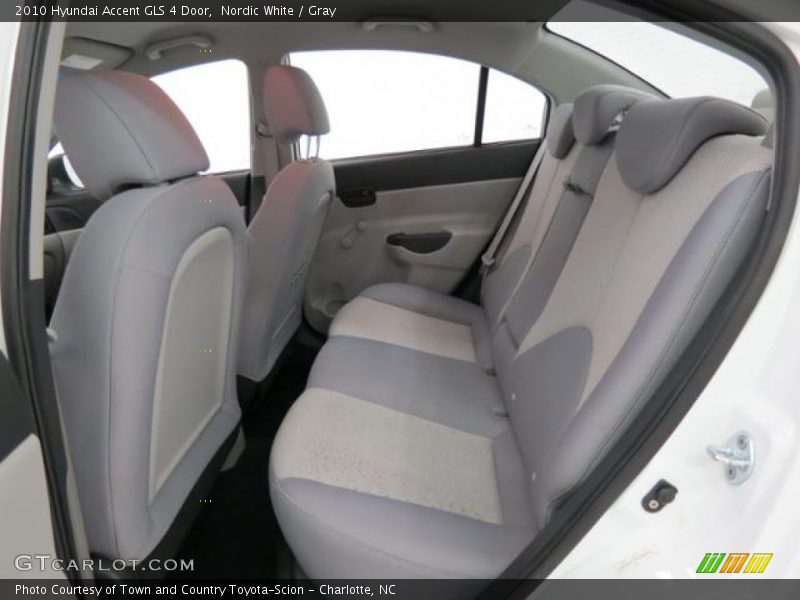 Nordic White / Gray 2010 Hyundai Accent GLS 4 Door