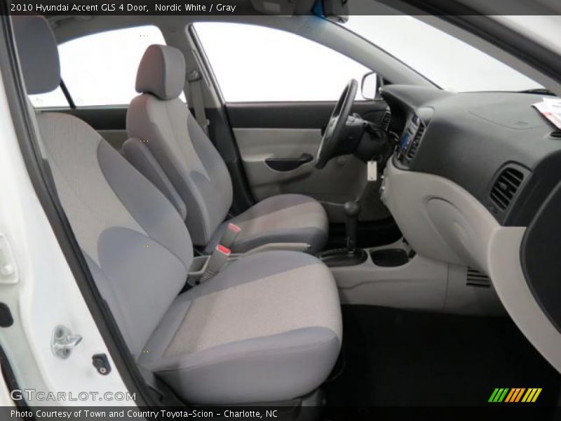 Nordic White / Gray 2010 Hyundai Accent GLS 4 Door