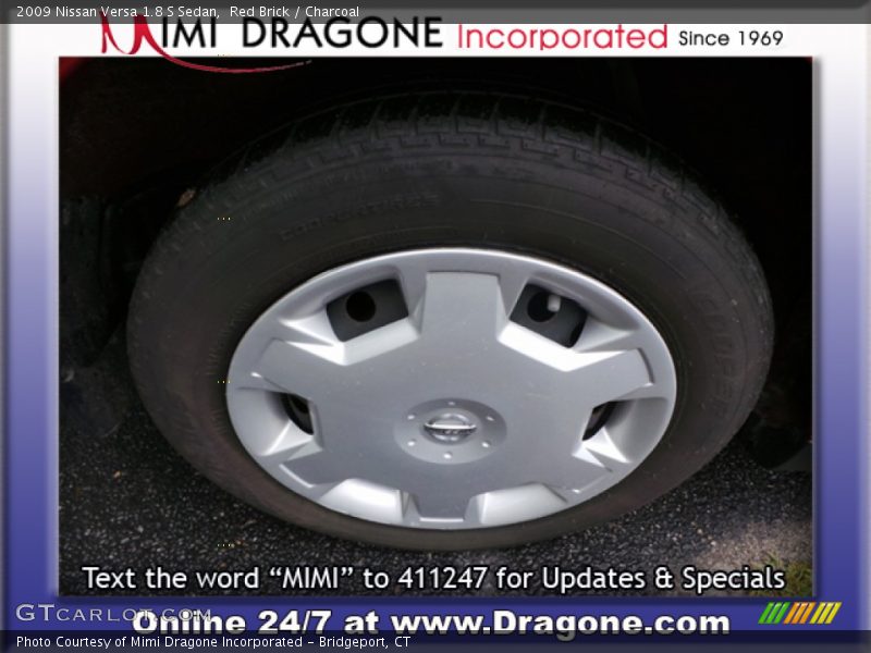 Red Brick / Charcoal 2009 Nissan Versa 1.8 S Sedan