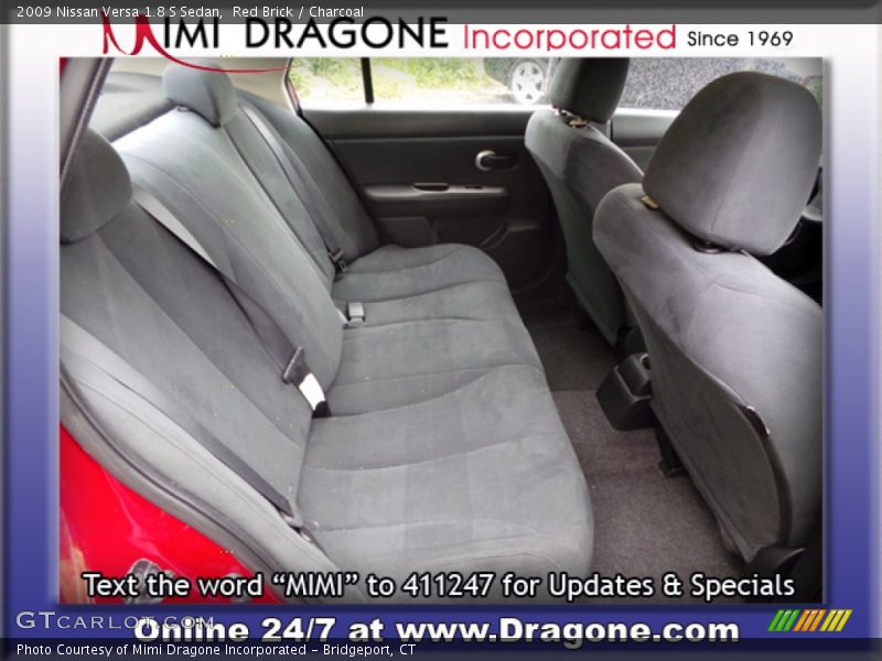 Red Brick / Charcoal 2009 Nissan Versa 1.8 S Sedan