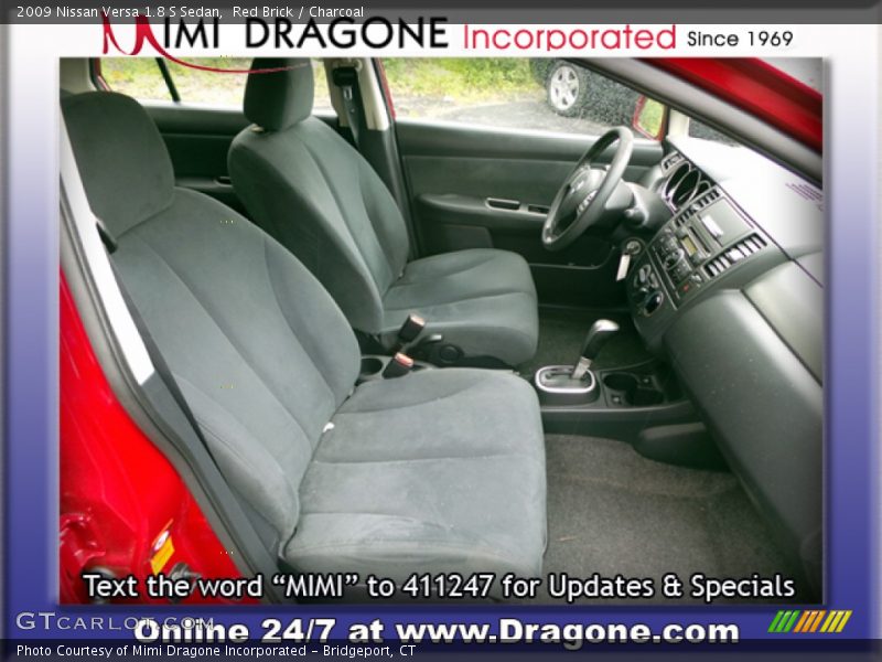 Red Brick / Charcoal 2009 Nissan Versa 1.8 S Sedan
