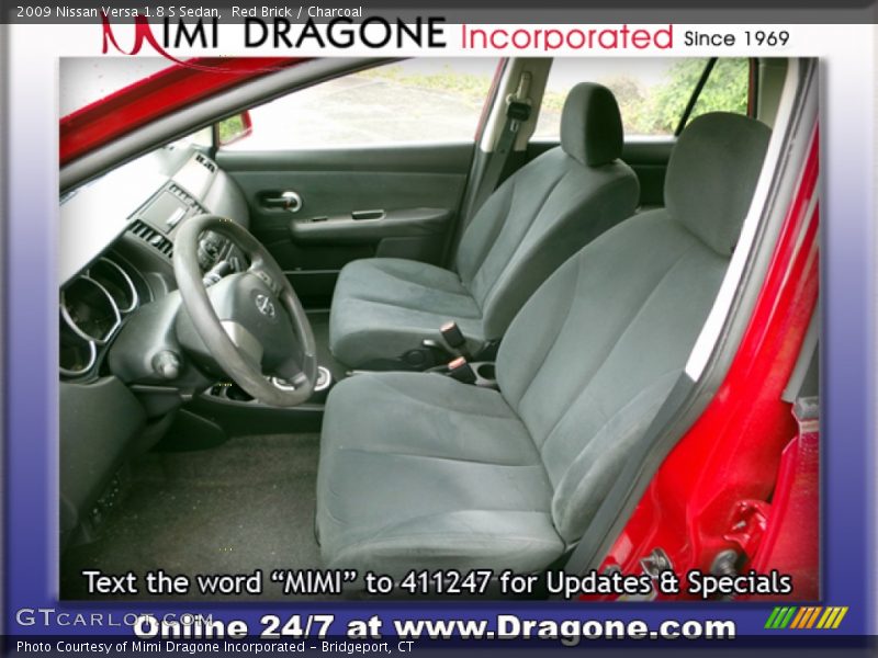 Red Brick / Charcoal 2009 Nissan Versa 1.8 S Sedan