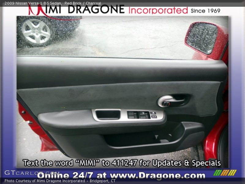 Red Brick / Charcoal 2009 Nissan Versa 1.8 S Sedan